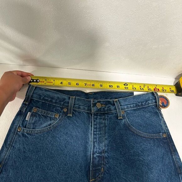 Vintage Carhartt Made in USA Relaxed Fit Jean Shorts NWT | 15oz Denim size 31 - Picture 12 of 13